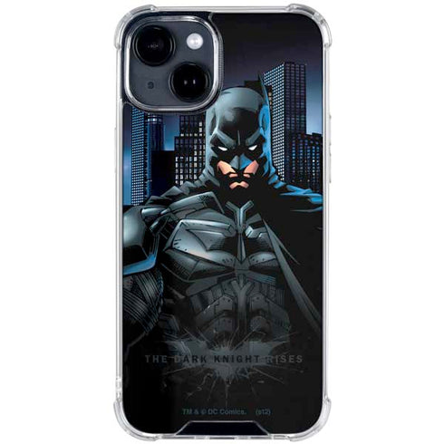 DC Comics Batman The Dark Knight Comic Art iPhone 15 Clear Case